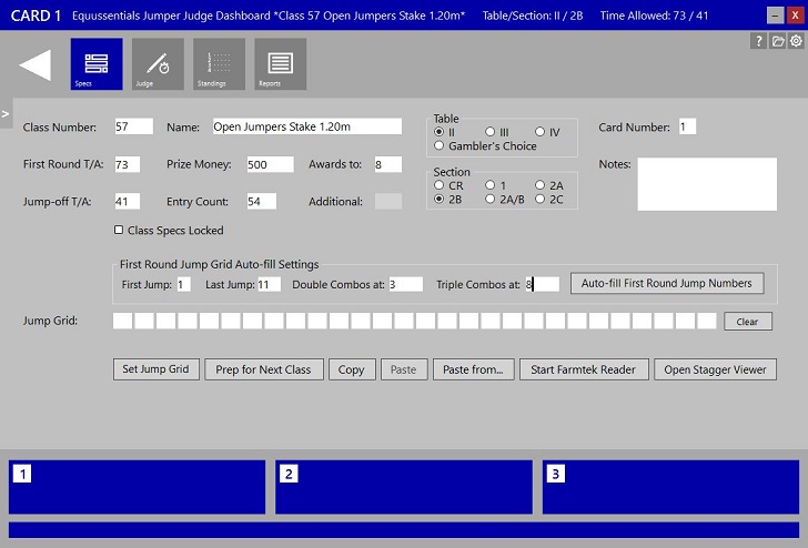 class specs setup